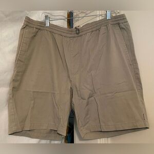 Volcom Khaki Drawstring Shorts Casual Style size 33